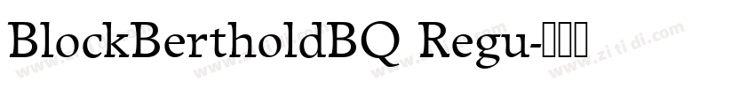 BlockBertholdBQ Regu字体转换 BlockBertholdBQ Regu字体转换